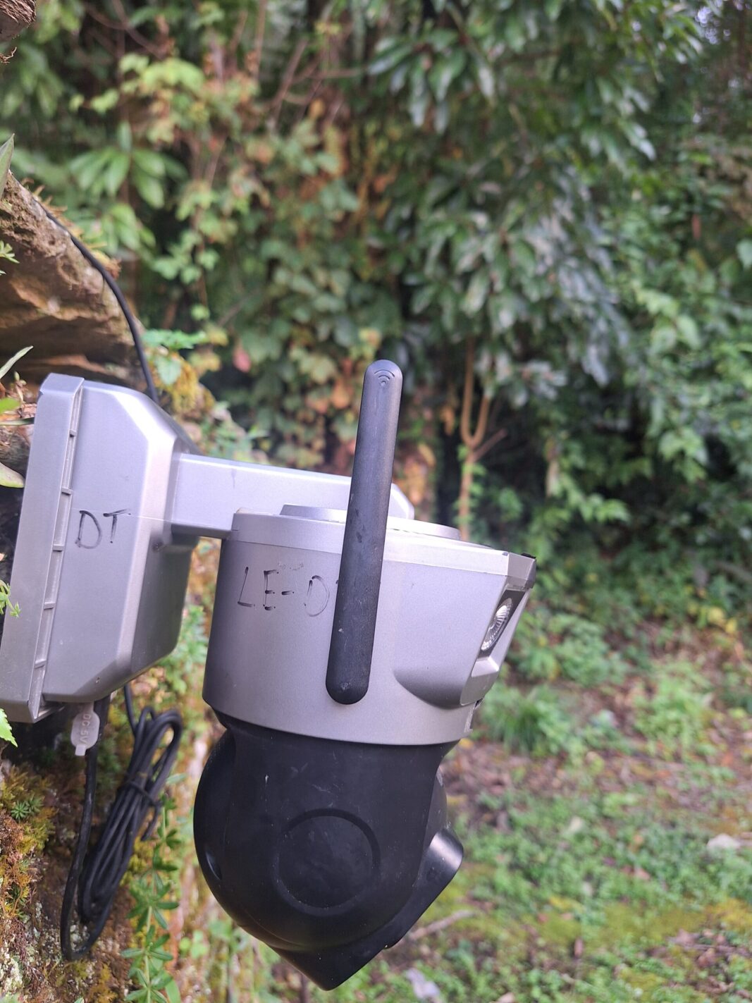 CCTV camera installed at Kalsee Eco-Lodge forest area to monitor wildlife movement and prevent poaching activities