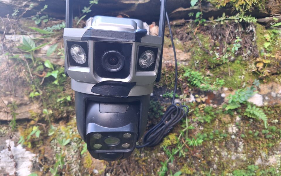 Forest surveillance camera installed for leopard conservation at Kalsee Eco-Lodge